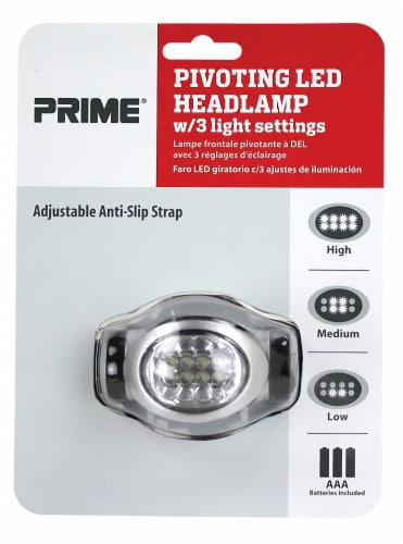 Prime® Pivoting Battery Powered LED Headlamp Perspective: front