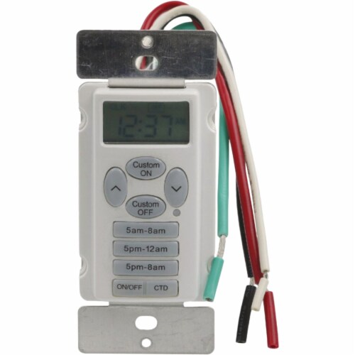 Prime EZSet 125V 24 Hr. Digital InWall Timer WMTNIWP, 1 QFC