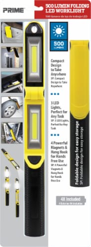 Prime 500 Lumen Folding LED Worklight Perspective: front