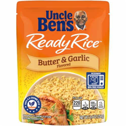 Uncle Ben's® Ready Rice™ Butter & Garlic Flavored Rice, 8.8 oz - Baker’s