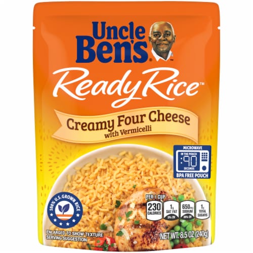 Uncle Ben's Ready Rice Creamy Four Cheese Rice Perspective: front