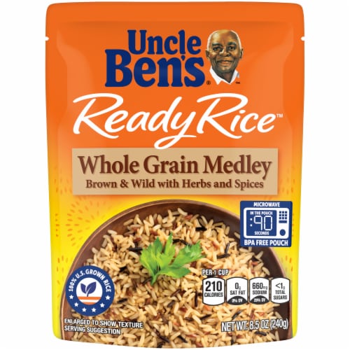 Uncle Ben's® Ready Rice Brown & Wild Whole Grain Medley Perspective: front