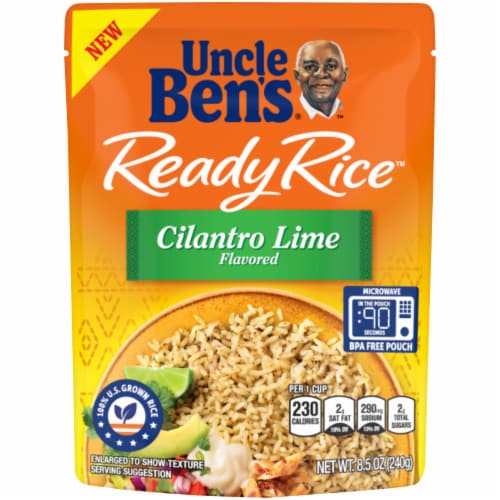 Uncle Ben's Ready Rice Cilantro Lime Flavored Rice Perspective: front