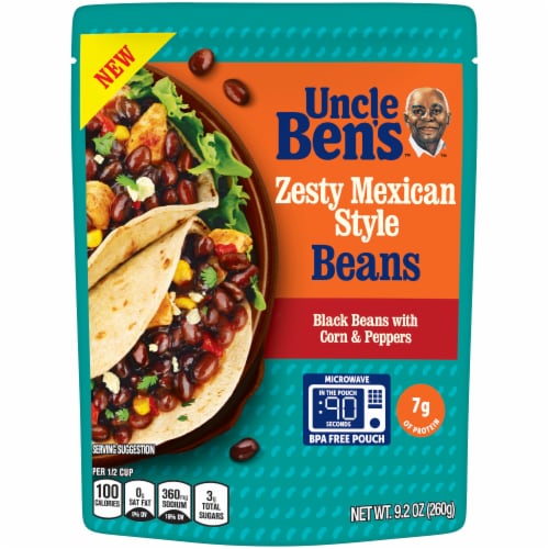 Uncle Ben's Zesty Mexican Style Beans Perspective: front