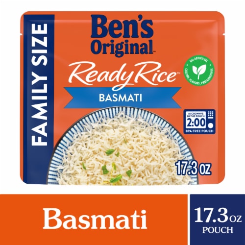 Ben's Original Ready Rice Basmati Rice, Easy Dinner Side, 17.3 oz Pouch Perspective: front