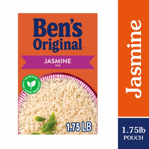 BEN'S ORIGINAL Dry Jasmine Rice, 1.75 lb Box Perspective: front