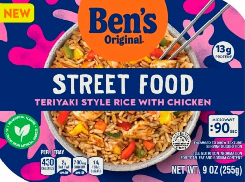 Ben's Original™ Street Food Teriyaki Style Rice with Chicken Entree Perspective: front