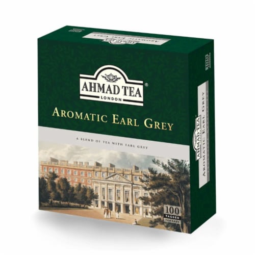 AHMAD TEA AROMATIC EARL GREY 100 CT Perspective: front