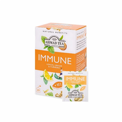 Ahmad Tea 20T Bag Immune Natural Benefits Perspective: front