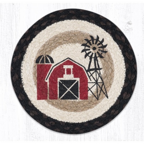 Capitol Importing 80-313W 10 x 10 in. MSPR-313 Windmill Printed Round Trivet Perspective: front