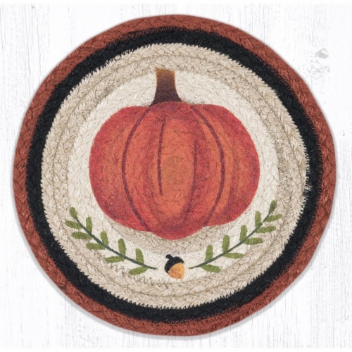 Capitol Importing 80-601PP 10 x 10 in. MSPR-601 Pumpkin Perfect Printed Round Trivet Perspective: front
