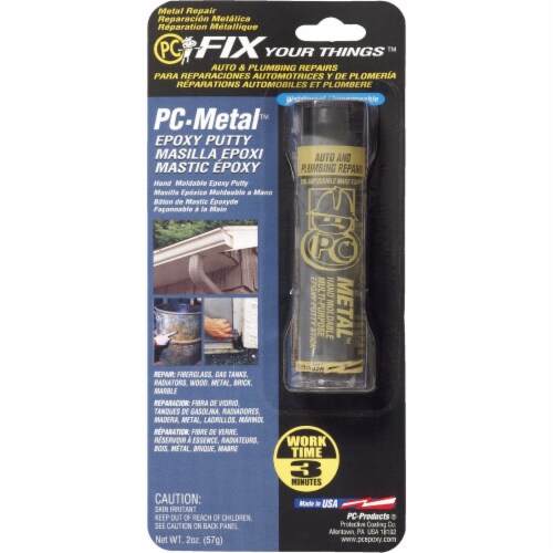 PC-Metal 2 Oz. Gray Epoxy Putty PC-METAL Perspective: front