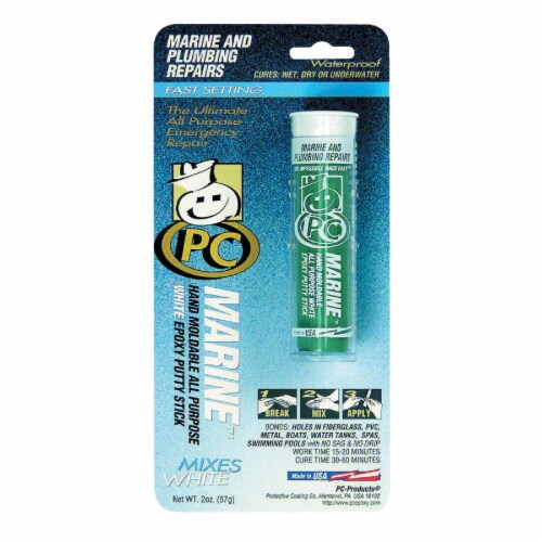 PC-Marine 2 Oz. White Marine Putty PC-MARINE Perspective: front