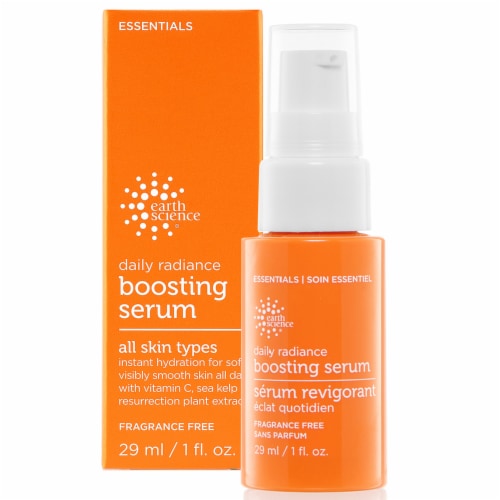 Earth Science Essentials Fragrance Free Daily Radiance Boosting Serum Perspective: front