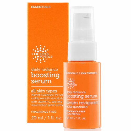 Earth Science Essentials Fragrance Free Daily Radiance Boosting Serum 1 Fl Oz Harris Teeter