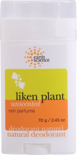 Earth Science Liken Plant Unscented Deodorant Perspective: front