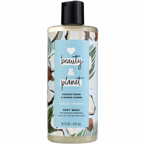 Love Beauty & Planet Radical Refresher Coconut Water & Mimosa Flower Hydrating Body Wash Perspective: front
