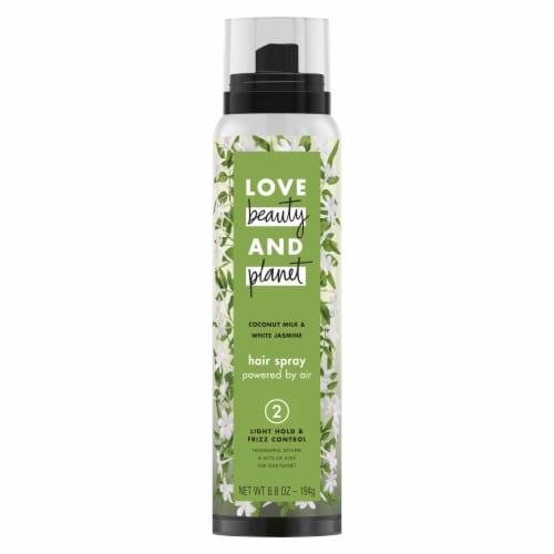 Love Beauty & Planet Coconut Milk & White Jasmine Hair Spray Perspective: front