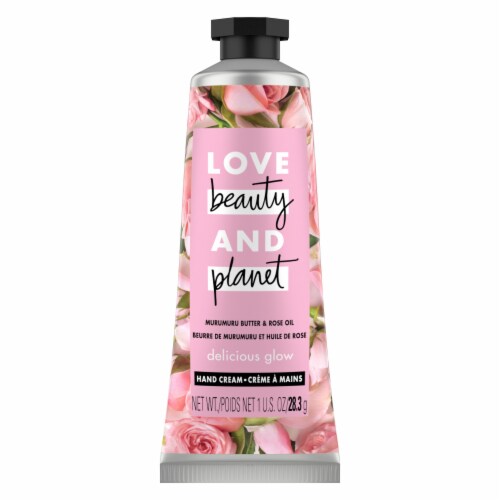 Love Beauty and Planet Murumuru Butter & Rose Delicious Glow Hand Cream Perspective: front