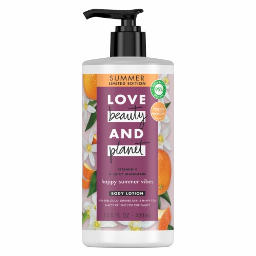 Love Beauty & Planet Paraben-Free Mandarin Body Lotion Perspective: front