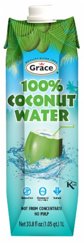Grace® 100% Natural Coconut Water Perspective: front