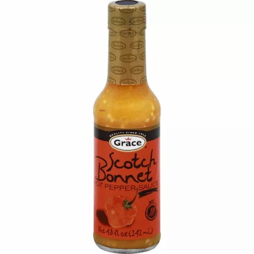 Grace Scotch Bonnet Hot Pepper Sauce Perspective: front