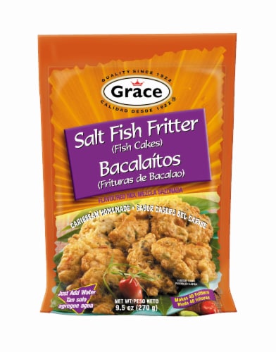 Grace Salt Fish Fritter Flavored Mix Perspective: front