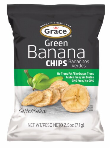 Grace® Salted Green Banana Chips Perspective: front