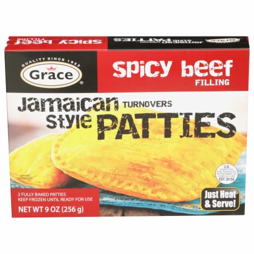 Grace® Spicy Beef Jamaican Style Patties Perspective: front