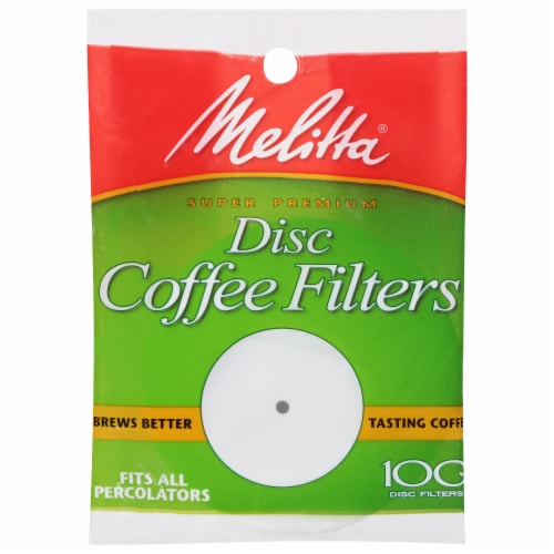 Melitta® Super Premium Disc Coffee Filters Perspective: front