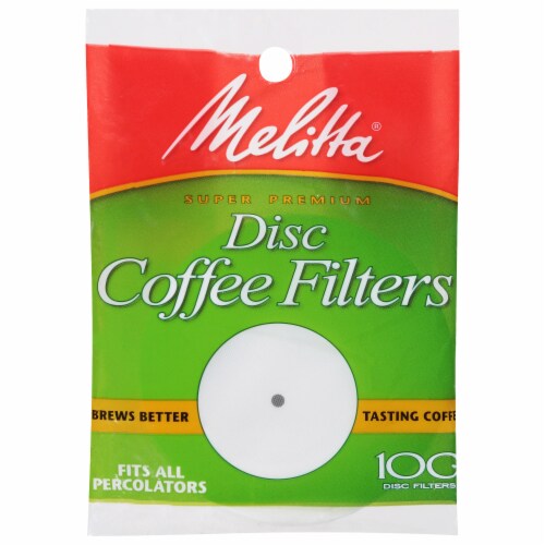Melitta® Super Premium Disc Coffee Filters Perspective: front