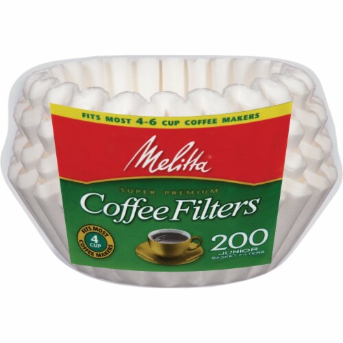 Melitta 4-6 Cup Coffee Filter (200-Pack) 62914 Perspective: front