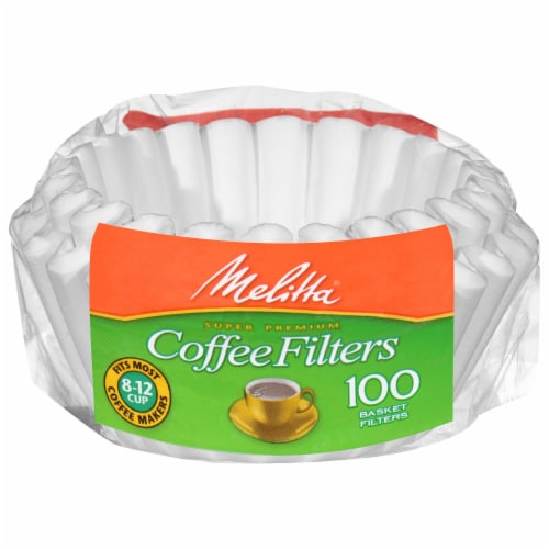 Melitta® Paper Basket Coffee Filters Perspective: front