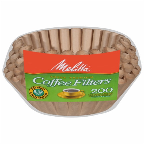 Melitta Paper Basket Coffee Filters - Natural Brown Perspective: front