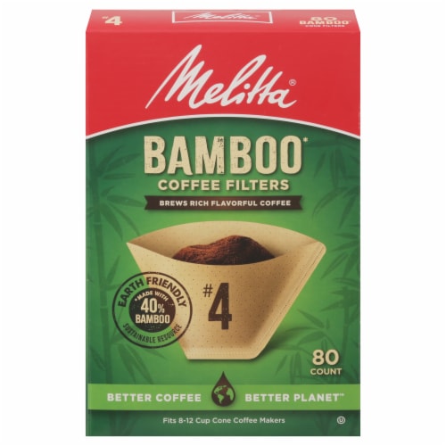 Melitta #4 Bamboo Cone Coffee Filters