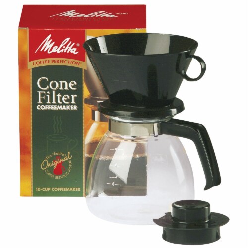 Melitta 640616 Manual Cone Filter Coffee Maker, 6-10 Cup