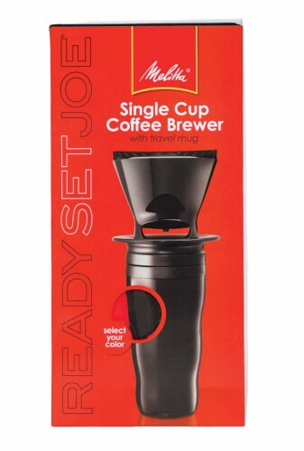 Melitta Pour Over Brewer Single Cup Coffee Maker with Travel Mug Red 1 ct Pick n Save