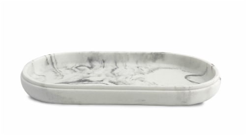 Splash Home Marble Resin Tray Perspective: front