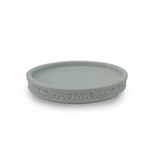 Splash Home Ceramic Soap Dish Perspective: front