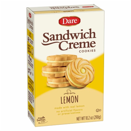 Dare Lemon Creme Filled Cookes Perspective: front