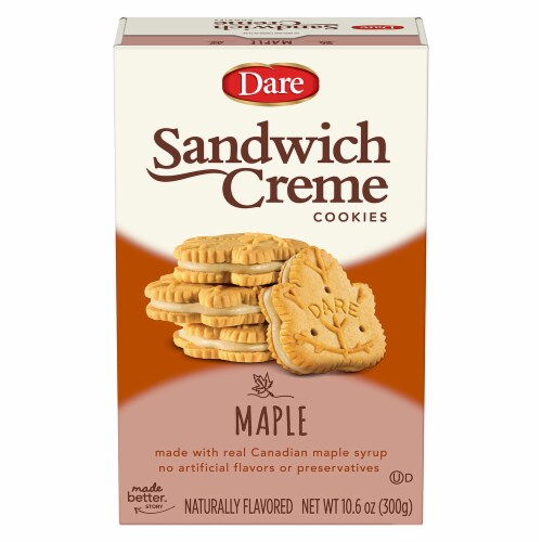 Dare Maple Creme Flavored Sandwich Cookies Perspective: front