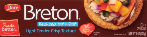 Dare Breton Reduced Fat & Salt Crackers Perspective: front