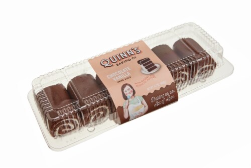 Quinn's® Baking Co. Chocolate Vanilla Swiss Rolls Perspective: front