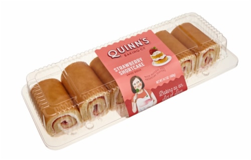 Quinn's® Baking Co. Strawberry Shortcake Swiss Rolls Perspective: front
