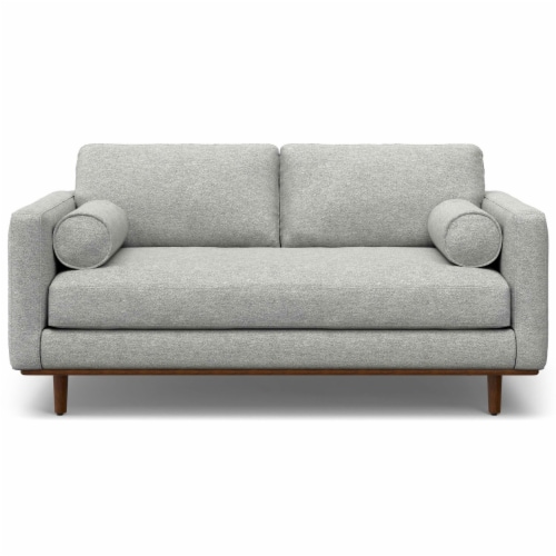 Simpli Home Morrison 72 Inch Sofa Woven Blend Fabric Loveseat Couch With Loose Back Cushions 72 inch Foods Co