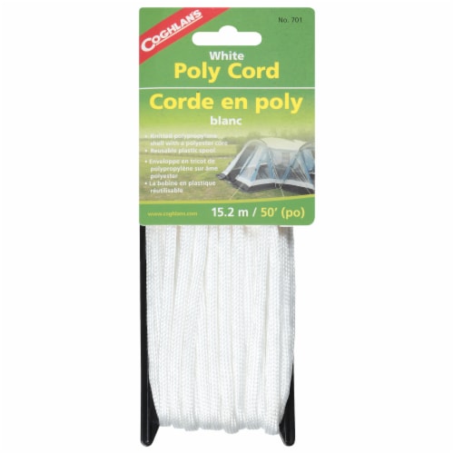 Coghlan's Braided Poly Cord - White Perspective: front