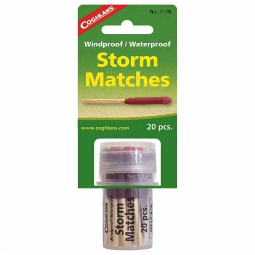 Coghlan's Windproof & Waterproof Storm Matches Perspective: front