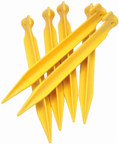 Coghlan's Rugged ABS Plastic Tent Pegs  - Yellow Perspective: front