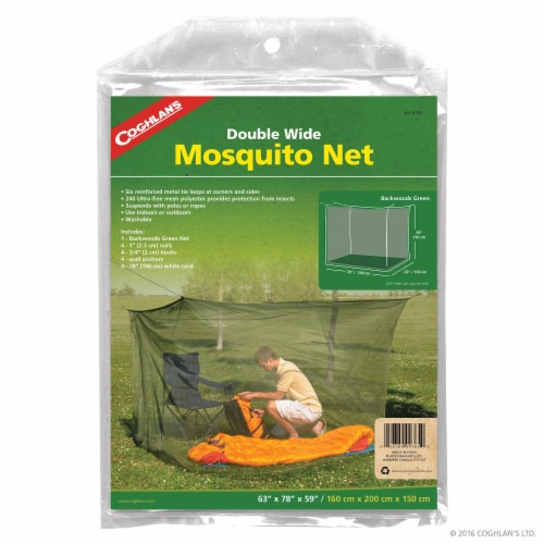 Coghlan's Double Wide Mosquito Net - Green Perspective: front