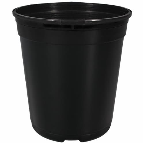 The HC Companies Nursery Gallon Planter - Black Perspective: front